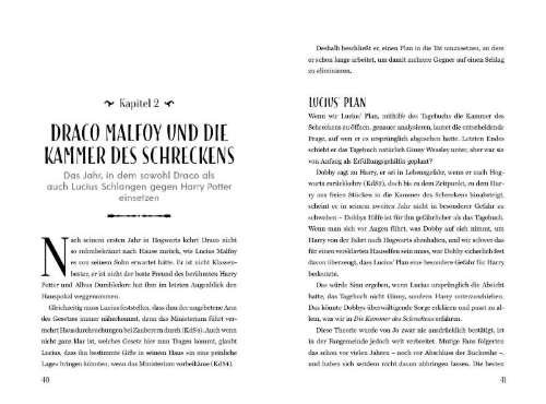 Buchcover und Innenansicht für das Buch: Malfoy: The Fall and the Fate of the Wizarding World's Most Treacherous Family