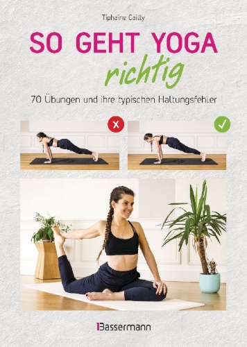 Buchcover und Innenansicht für das Buch: Yoga super facile