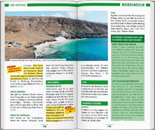 Buchcover und Innenansicht für das Buch: MARCO POLO Reiseführer Kapverdische Inseln