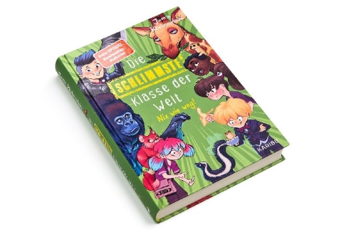 Buchcover und Innenansicht für das Buch: Die schlimmste Klasse der Welt (Band 5) - Nix wie weg!