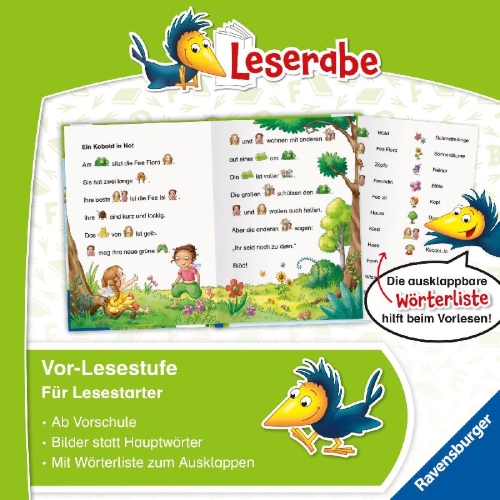Buchcover und Innenansicht für das Buch: Feengeschichten - Leserabe ab Vorschule - Erstlesebuch für Kinder ab 5 Jahren