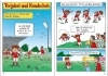 Buchcover und Innenansicht für das Buch: Leselöwen Comics 1. Klasse - Fußball, Tore, große Träume