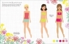 Buchcover und Innenansicht für das Buch: Mein Mode-Stickerbuch: Sommerkollektion
