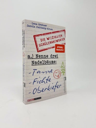 Buchcover und Innenansicht für das Buch: Nenne drei Nadelbäume: Tanne, Fichte, Oberkiefer