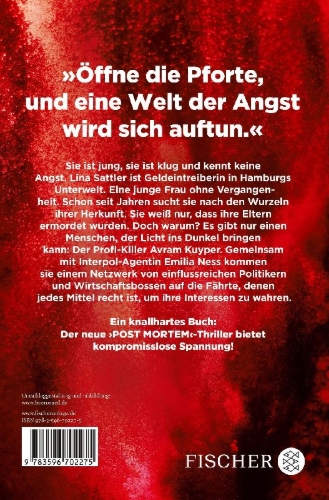 Buchcover und Innenansicht für das Buch: Post Mortem - Spur der Angst