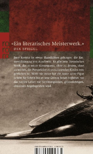 Buchcover und Innenansicht für das Buch: Roman eines Schicksallosen