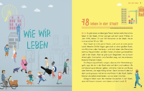 Buchcover und Innenansicht für das Buch: 100 Kinder in Deutschland