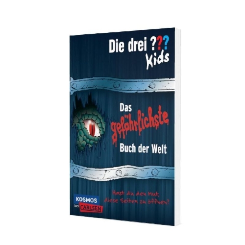 Buchcover und Innenansicht für das Buch: Die drei ??? Kids: Das gefährlichste Buch der Welt