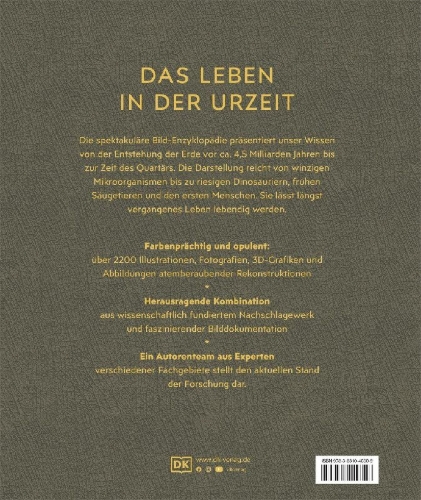 Buchcover und Innenansicht für das Buch: Dinosaurier und andere Lebewesen der Urzeit