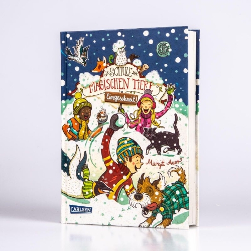 Buchcover und Innenansicht für das Buch: Die Schule der magischen Tiere: Eingeschneit! Ein Winterabenteuer