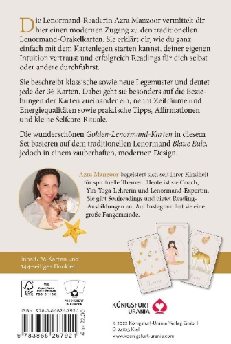 Buchcover und Innenansicht für das Buch: Lenormand - Dein Starterkit