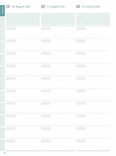 Buchcover und Innenansicht für das Buch: Mein Lehrerplaner A4+ - Hardcover - Lehrerkalender für das Schuljahr 2026/2027 - Blättermeer