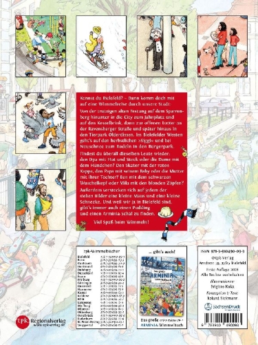 Buchcover und Innenansicht für das Buch: Das neue BIELEFELD-Wimmelbuch