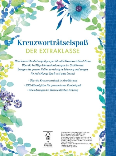 Buchcover und Innenansicht für das Buch: Kreuzworträtsel