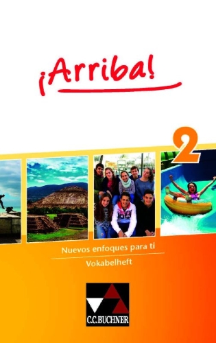 Buchcover und Innenansicht für das Buch: ¡Arriba! Vokabelheft 2
