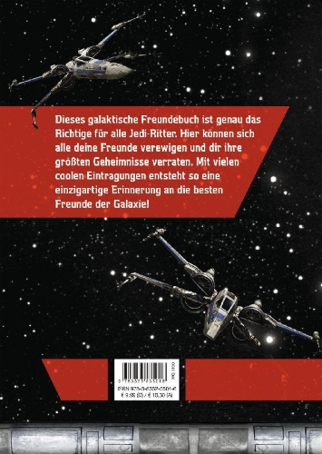 Buchcover und Innenansicht für das Buch: Star Wars Freundebuch: Meine Freunde