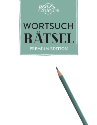 Buchcover und Innenansicht für das Buch: Wortsuchrätsel I Premium Edition I hochwertiger Knobelspaß von Pen2Nature