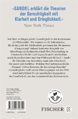 Buchcover und Innenansicht für das Buch: Justice. What's the Right Thing to Do?