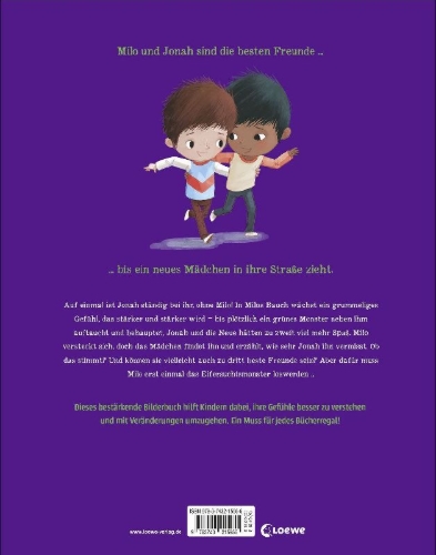 Buchcover und Innenansicht für das Buch: Milo's Monster - Big Bright Feelings