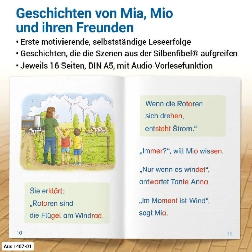 Buchcover und Innenansicht für das Buch: Paket - Neues aus Mildenberg - Geschichten von Mia, Mio und ihren Freunden Band 1-10