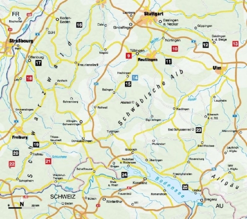 Buchcover und Innenansicht für das Buch: Die Wander-Bucket-List Baden-Württemberg