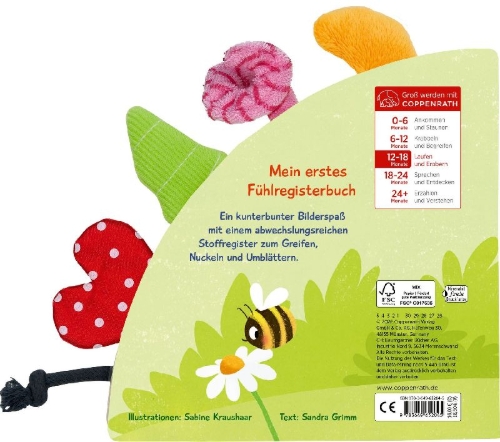 Buchcover und Innenansicht für das Buch: Fühl mal, wer ist da? Kribbelkrabbel