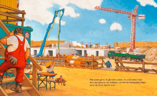 Buchcover und Innenansicht für das Buch: Bagger Billy