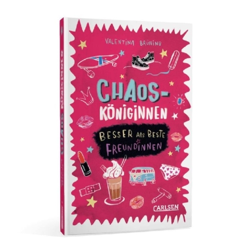 Buchcover und Innenansicht für das Buch: Chaosköniginnen: Besser als beste Freundinnen