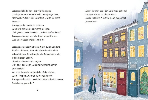 Buchcover und Innenansicht für das Buch: Eine Weihnachtsgeschichte