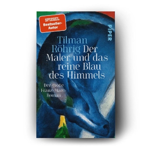 Buchcover und Innenansicht für das Buch: Der Maler und das reine Blau des Himmels