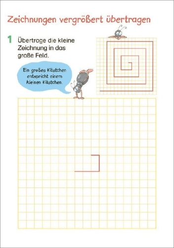 Buchcover und Innenansicht für das Buch: Fit für Mathe 1. Klasse. Mein 5-Minuten-Block