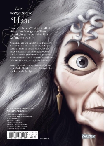 Buchcover und Innenansicht für das Buch: Disney. Villains 5: Das verzauberte Haar