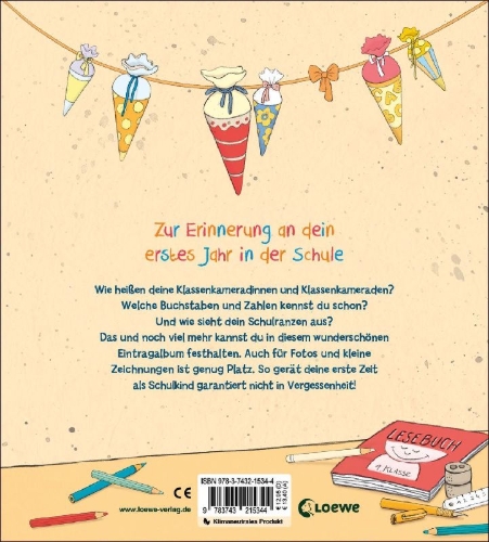 Buchcover und Innenansicht für das Buch: Mein erstes Schuljahr
