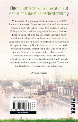 Buchcover und Innenansicht für das Buch: Die Krankenschwester von St. Pauli - Wandel der Zeiten