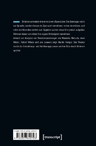 Buchcover und Innenansicht für das Buch: Ortlose Stimmen