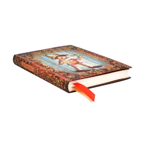 Buchcover und Innenansicht für das Buch: 12-Monatskalender 2027 Carlo Collodi, Pinocchio Mini Horizontal