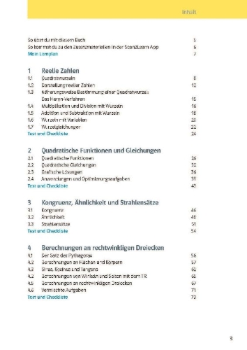 Buchcover und Innenansicht für das Buch: Klett KomplettTrainer Gymnasium Mathematik 9. Klasse