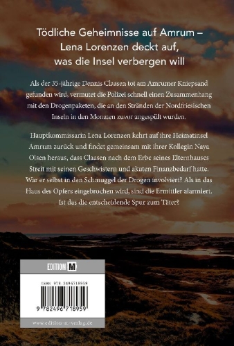 Buchcover und Innenansicht für das Buch: Der Tote auf dem Kniepsand