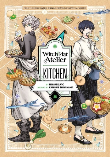 Buchcover und Innenansicht für das Buch: Witch Hat Atelier Kitchen 5