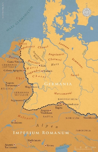 Buchcover und Innenansicht für das Buch: Arminius: Der blutige Verrat