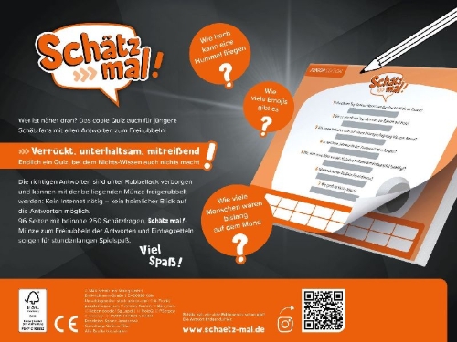 Buchcover und Innenansicht für das Buch: Schätz mal! Junior Offline-Edition