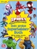Buchcover und Innenansicht für das Buch: Spidey und seine Super-Freunde: Mein großes Superhelden-Buch