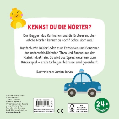 Buchcover und Innenansicht für das Buch: Ich kenne die Wörter
