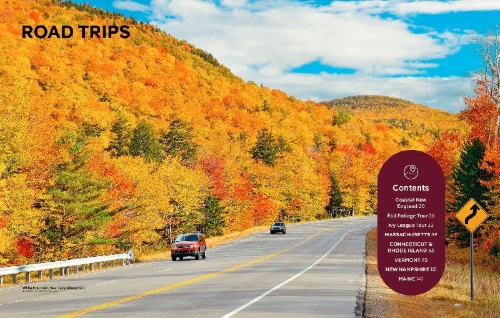 Buchcover und Innenansicht für das Buch: Lonely Planet Best Road Trips New England