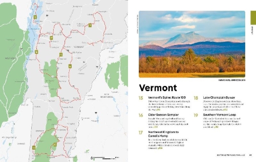 Buchcover und Innenansicht für das Buch: Lonely Planet Best Road Trips New England