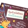 Buchcover und Innenansicht für das Buch: Spekulatius, der Weihnachtsdrache. Abenteuer auf der Weihnachtsinsel