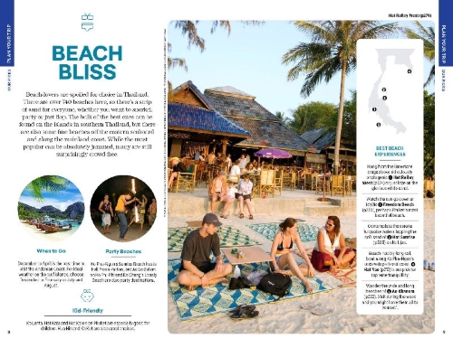 Buchcover und Innenansicht für das Buch: Lonely Planet Thailand's Islands & Beaches