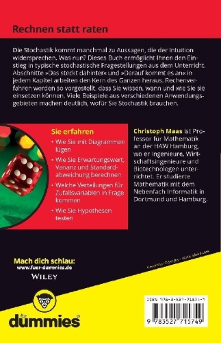Buchcover und Innenansicht für das Buch: Stochastik kompakt für Dummies