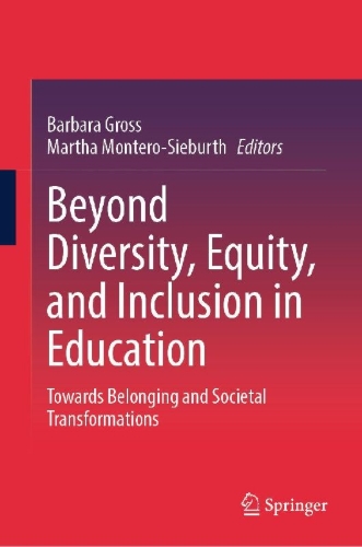 Buchcover und Innenansicht für das Buch: Beyond Diversity, Equity, and Inclusion in Education