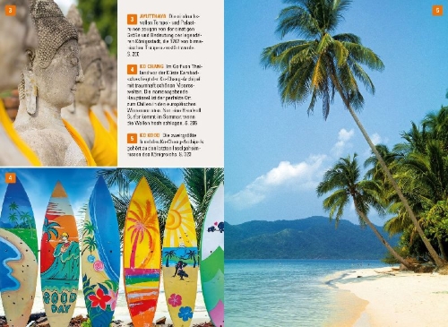 Buchcover und Innenansicht für das Buch: Stefan Loose Reiseführer Thailand, Der Süden